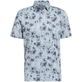 adidas Burst Jacquard Polo Shirt - Semi Flash Aqua