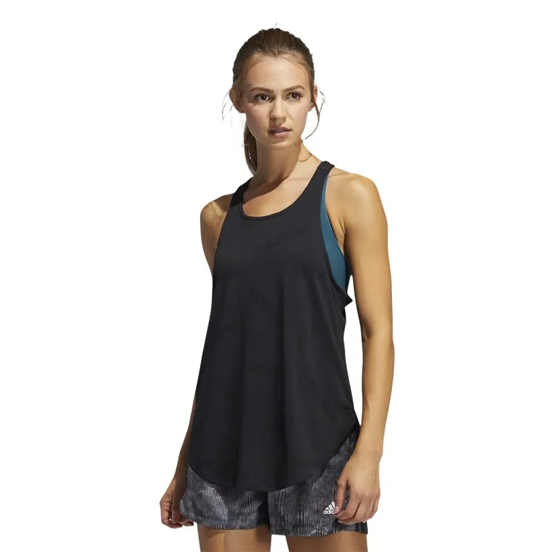 adidas Jaquard Tank Top - Womens - Black/White