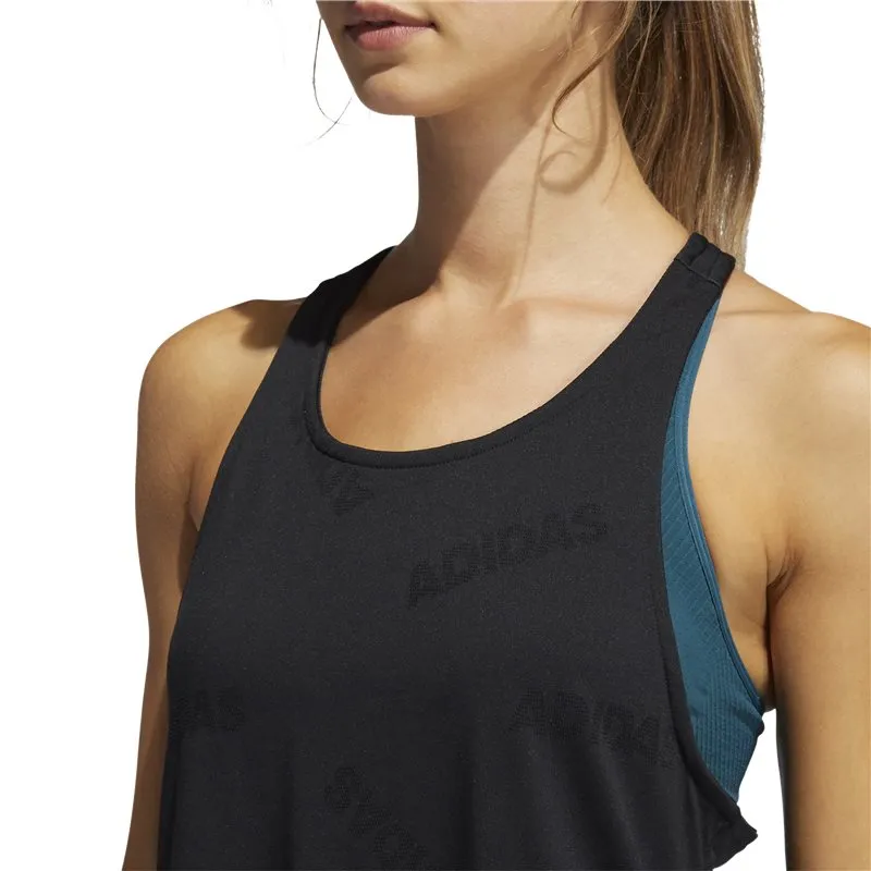 adidas Jaquard Tank Top - Womens - Black/White