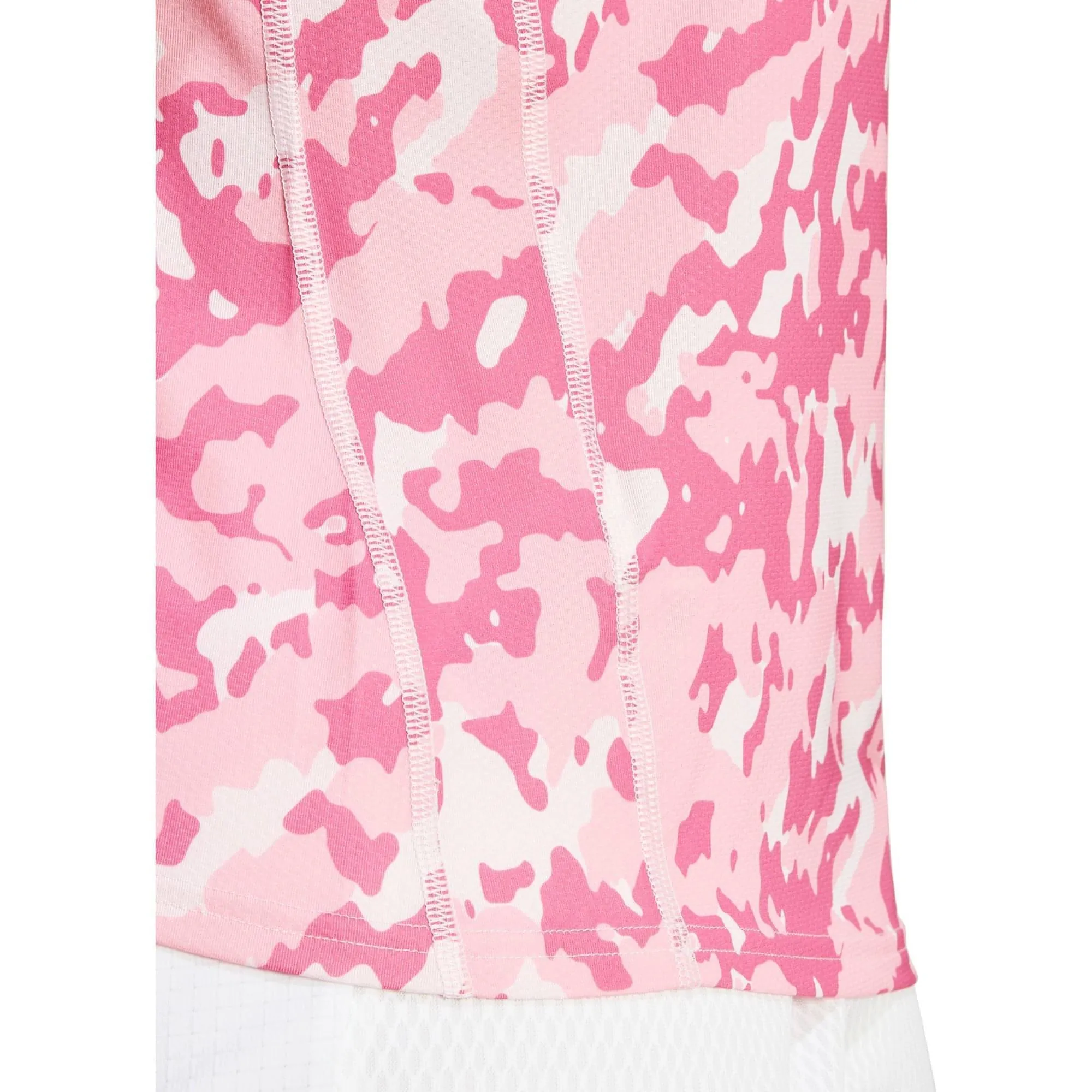 adidas Own The Run Camo Short Sleeve Womens Running Top - Pink