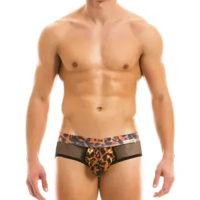 Animal Mesh Brief Modus Vivendi Sensual C-Through Briefs LEOPARD 14915 169