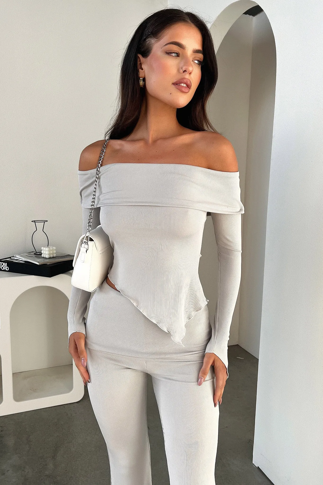 Aniston Top - Grey