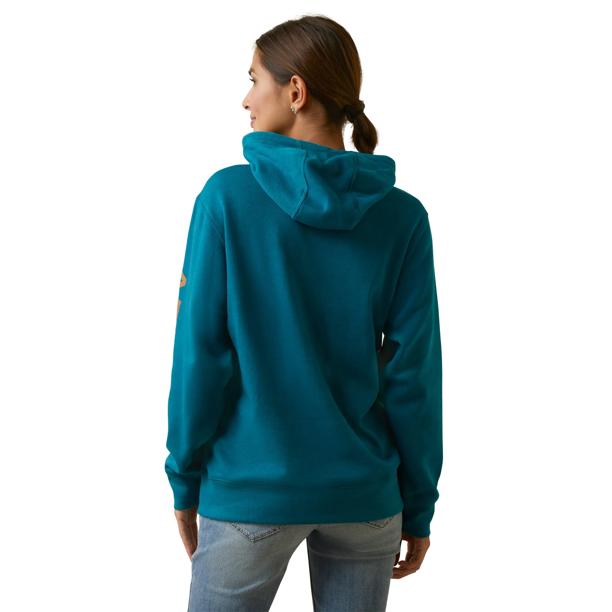 Ariat Ladies Logo Deep Lagoon Hoodie 10046163