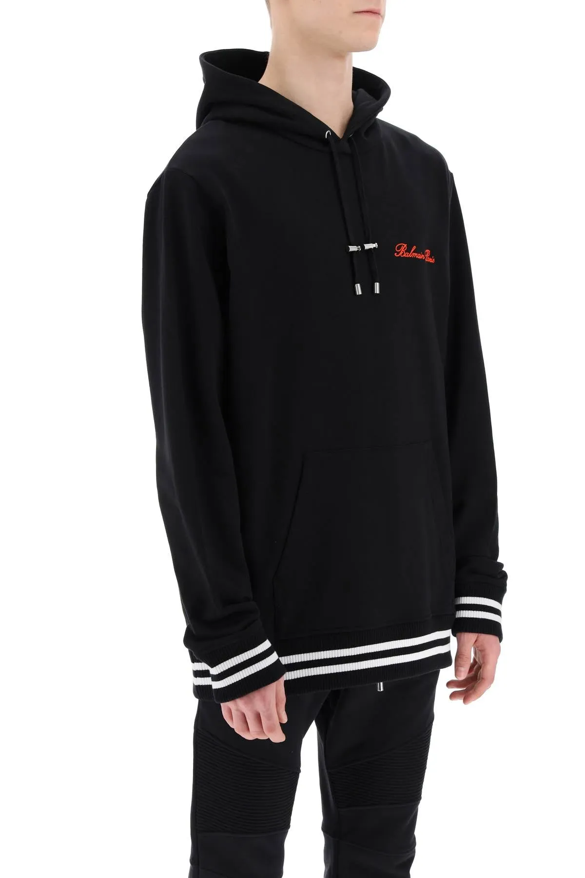 BALMAIN hoodie with logo embroidery