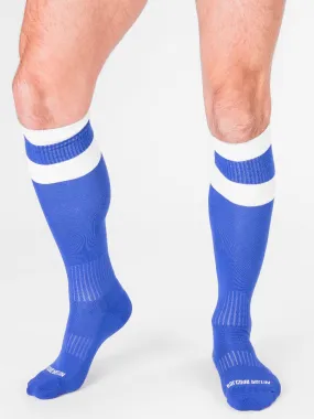 Barcode Berlin Football Socks Blue White