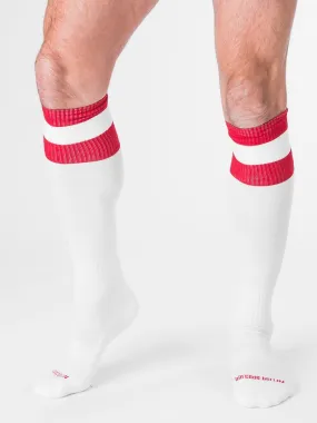 Barcode Berlin Football Socks White Red