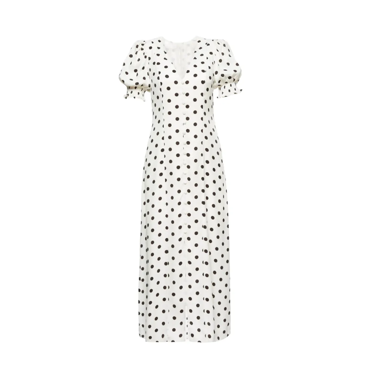 Bella Polka Dot Dress White