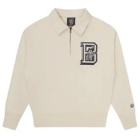 Billionaire Boys Club College Quarter Zip Off-White Sweatshirt