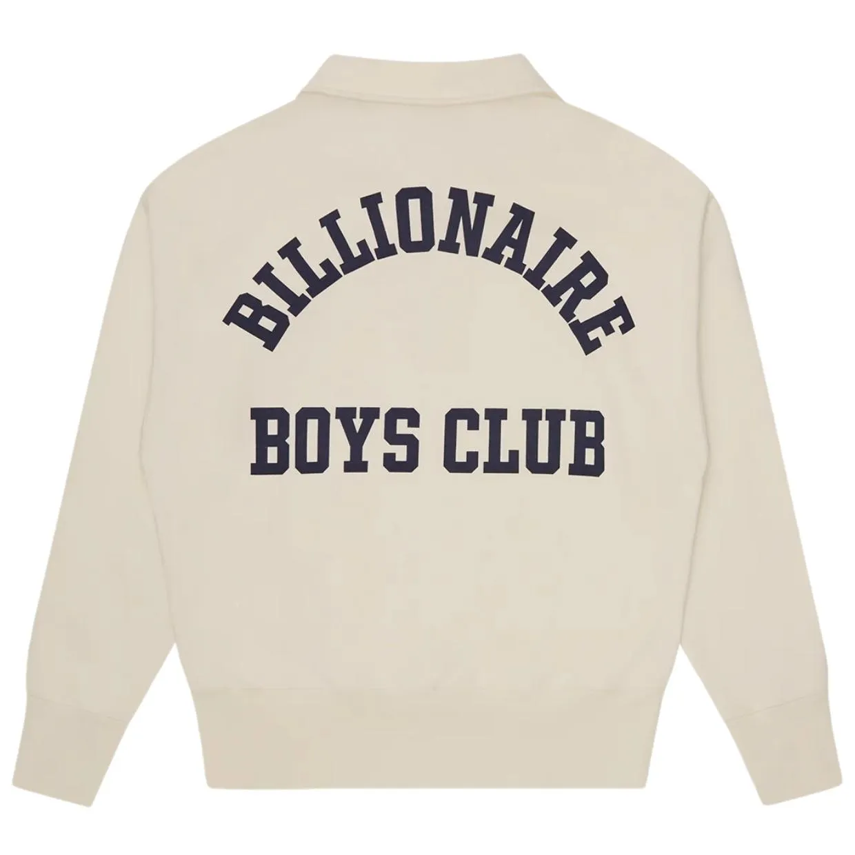 Billionaire Boys Club College Quarter Zip Off-White Sweatshirt