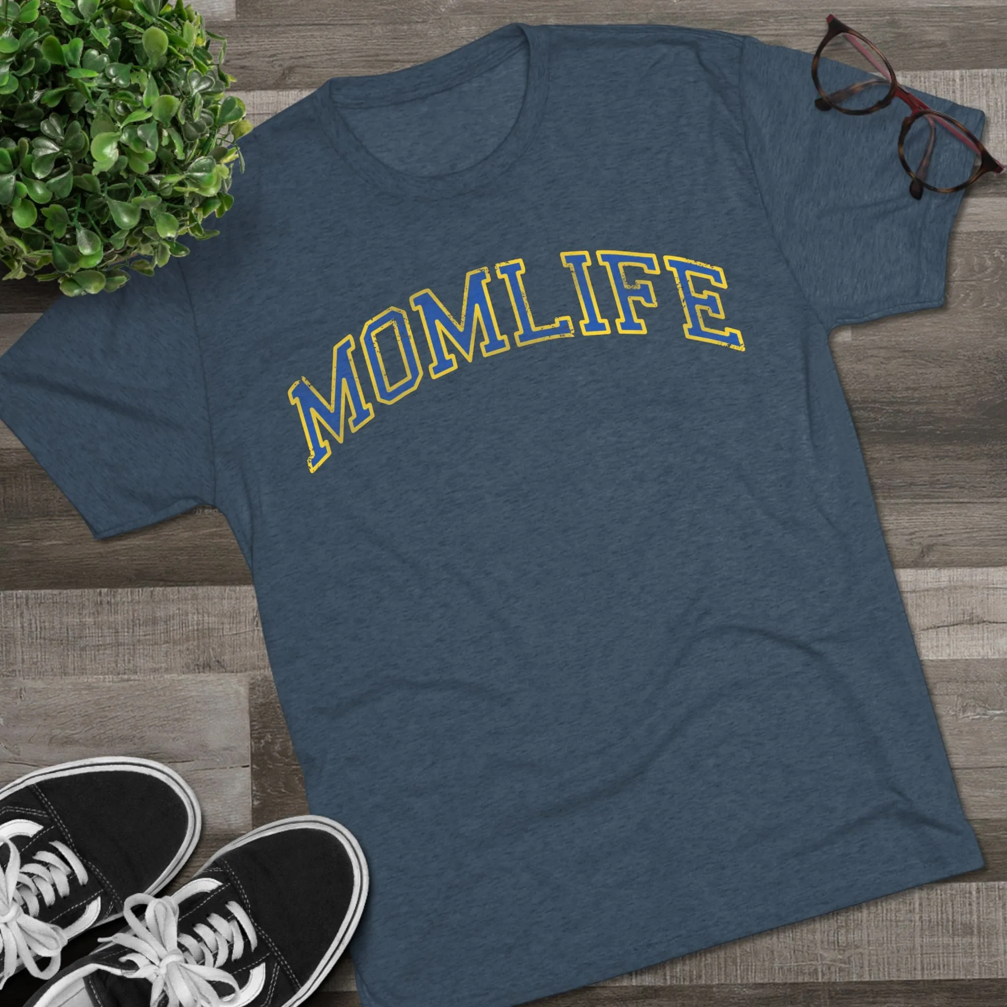 BLUE and GOLD Football Mom Shirt