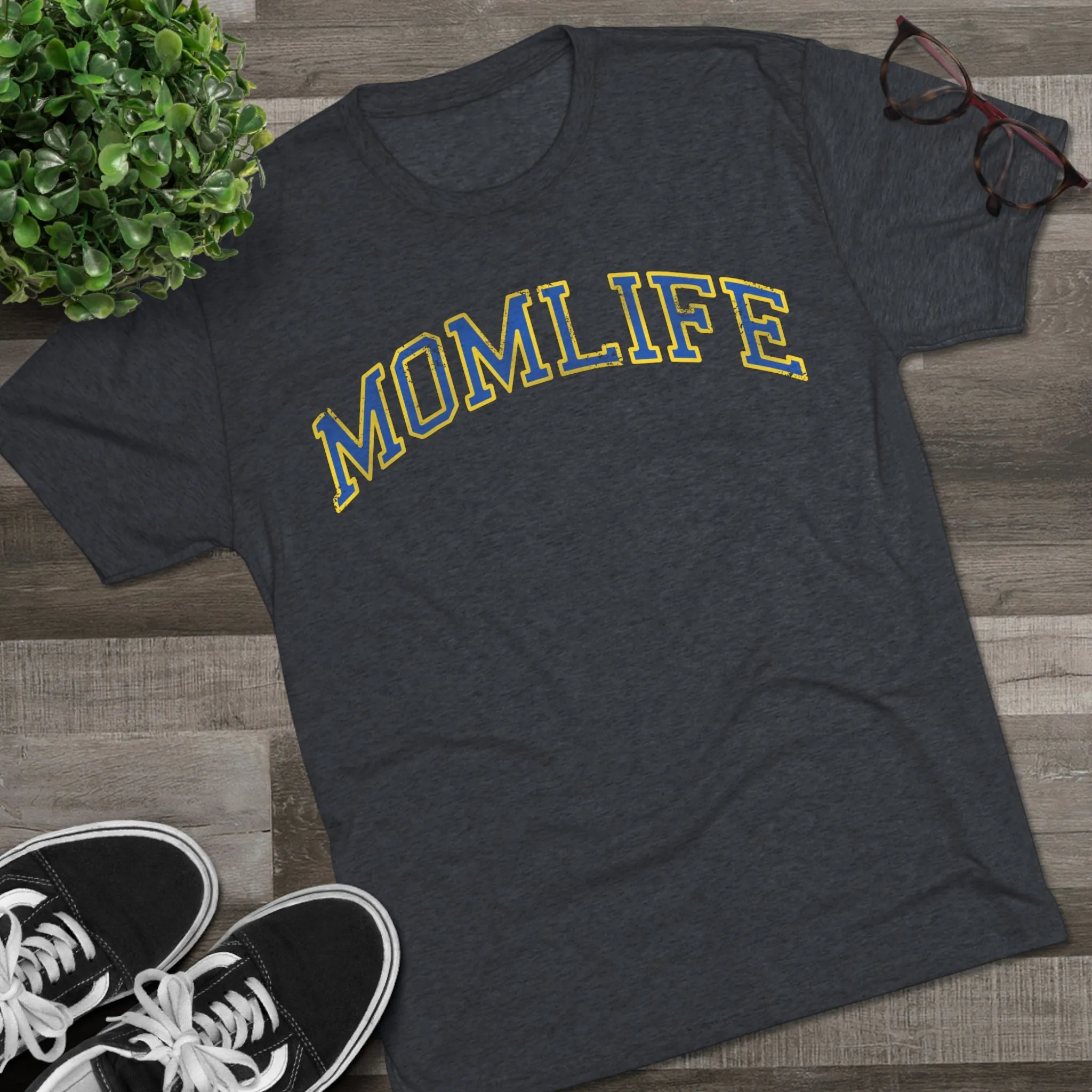 BLUE and GOLD Football Mom Shirt