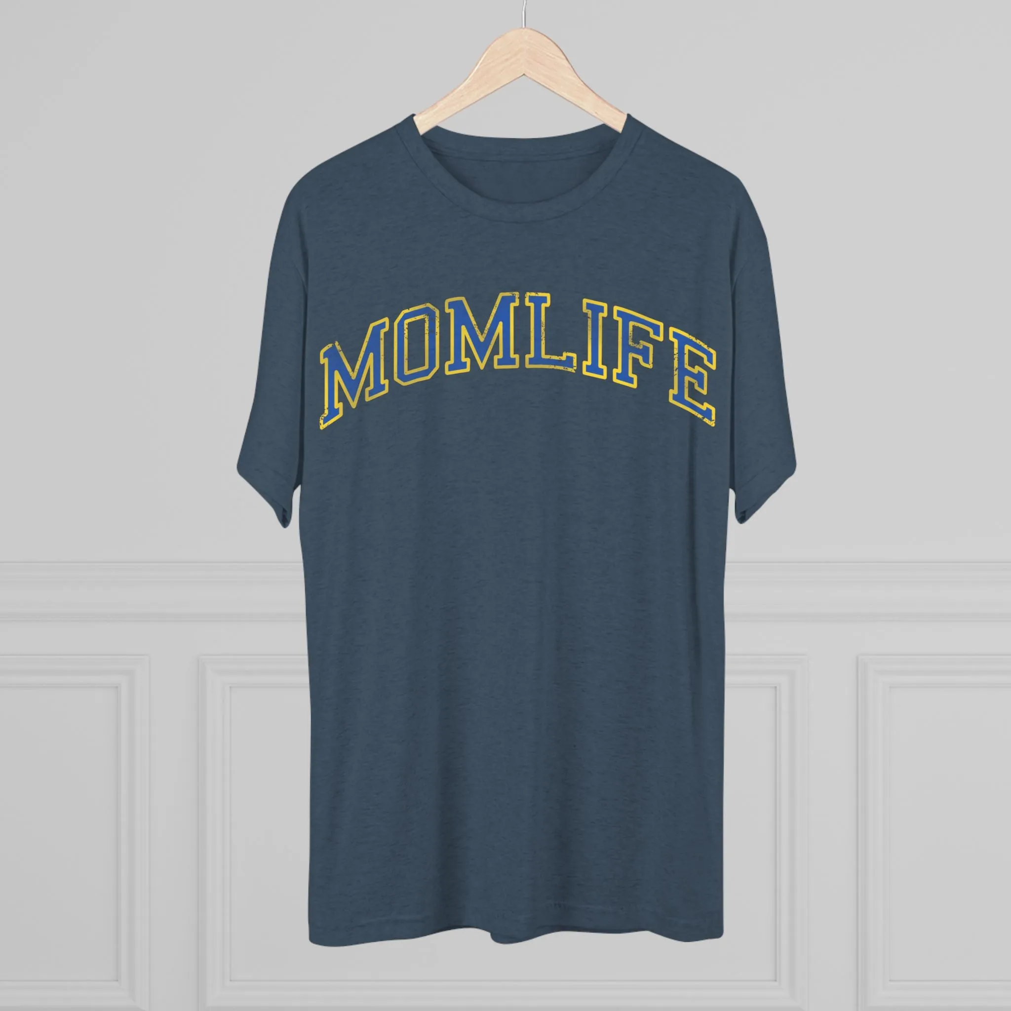 BLUE and GOLD Football Mom Shirt