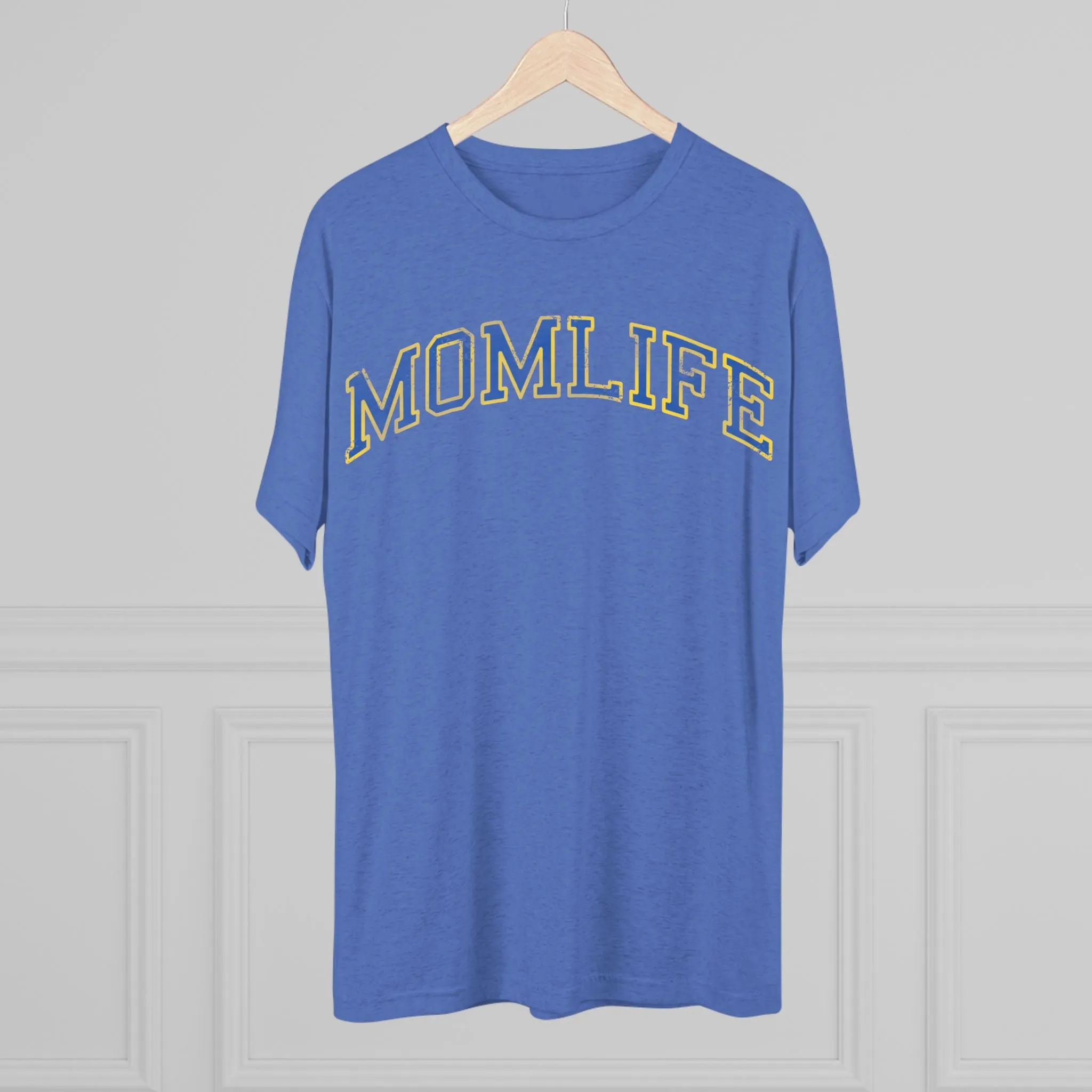 BLUE and GOLD Football Mom Shirt