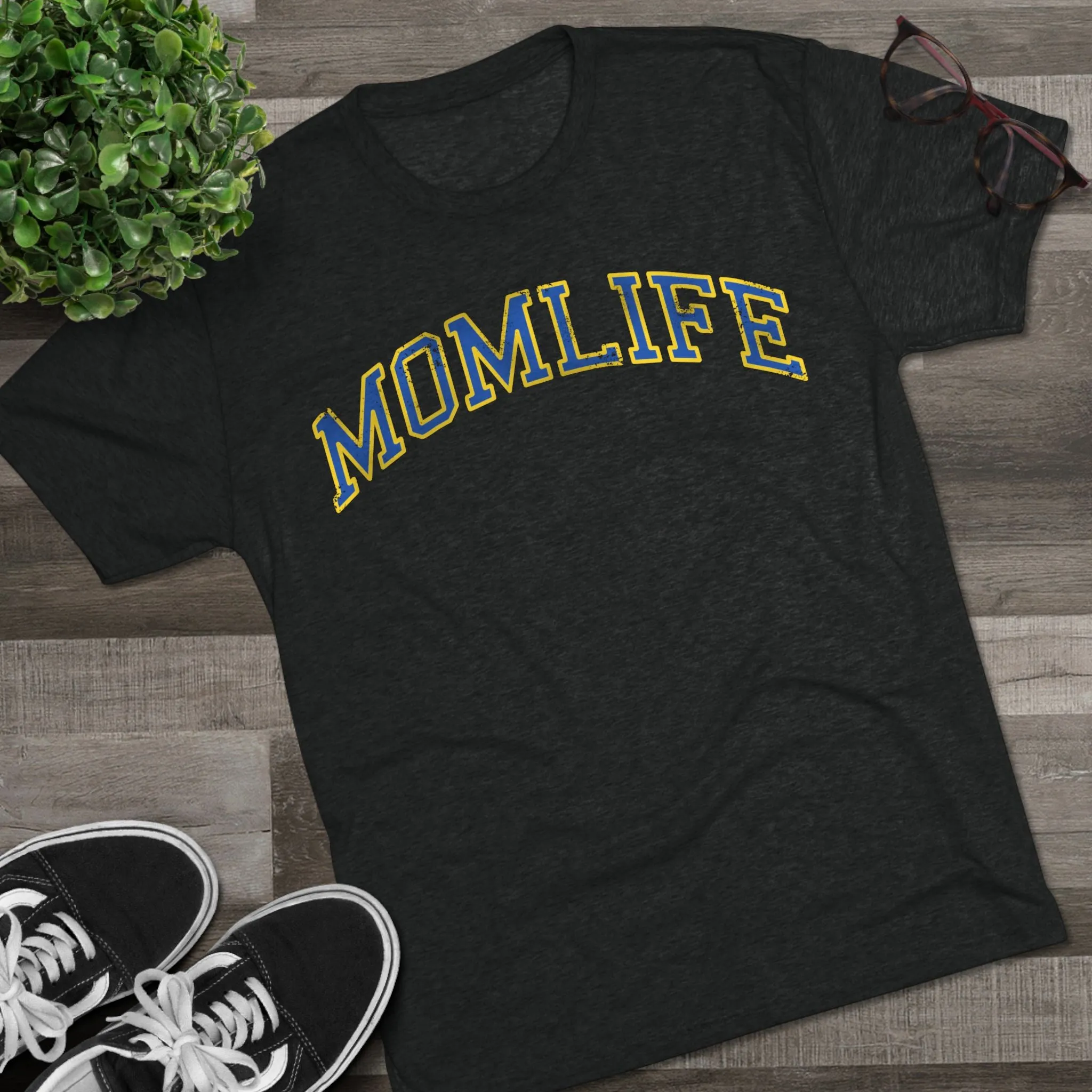 BLUE and GOLD Football Mom Shirt