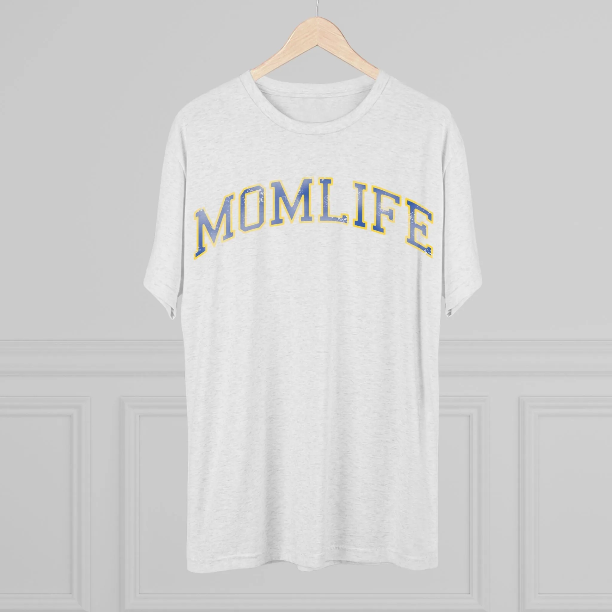 BLUE and GOLD Football Mom Shirt