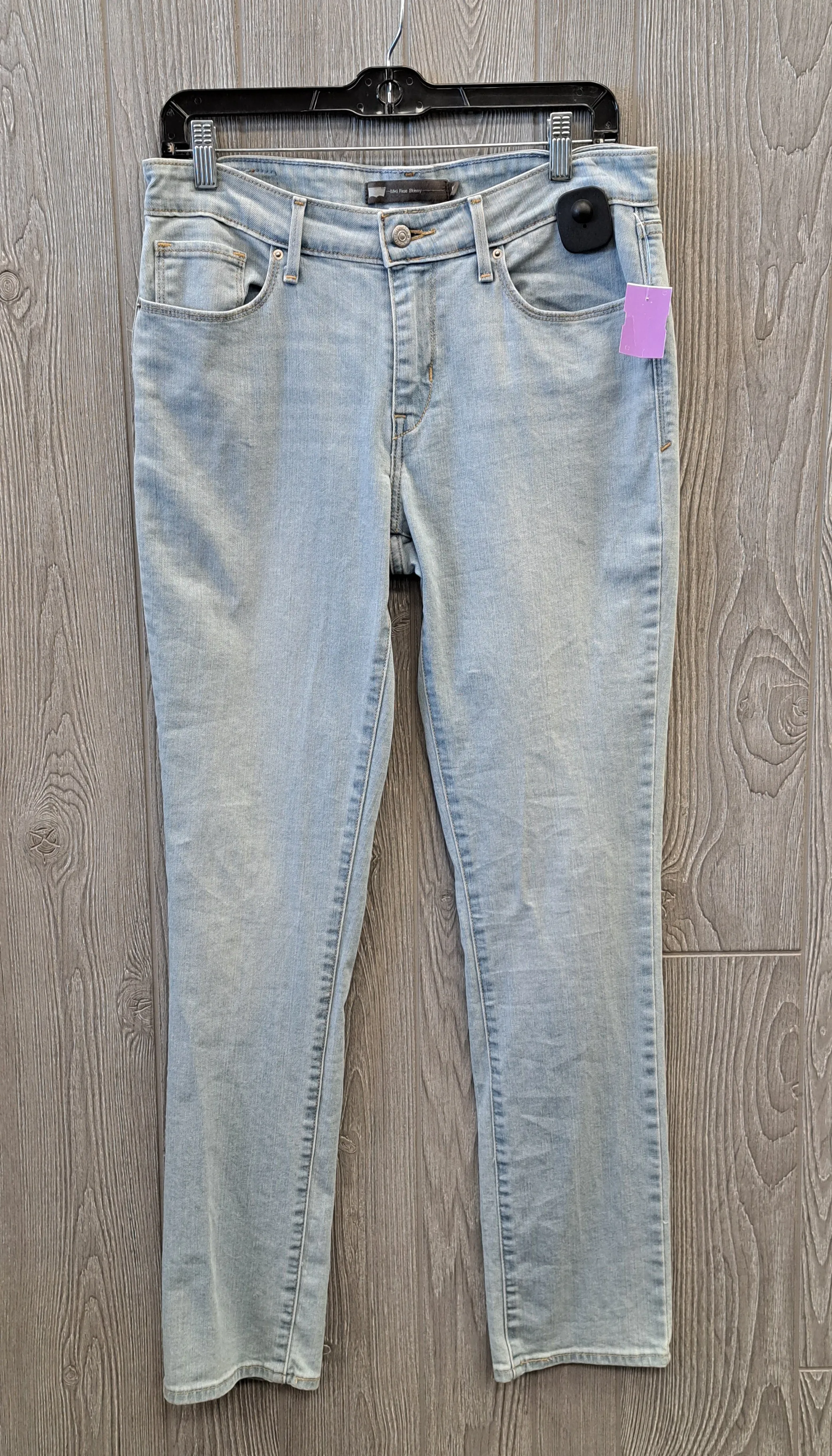 Blue Denim Jeans Skinny Levis, Size 10