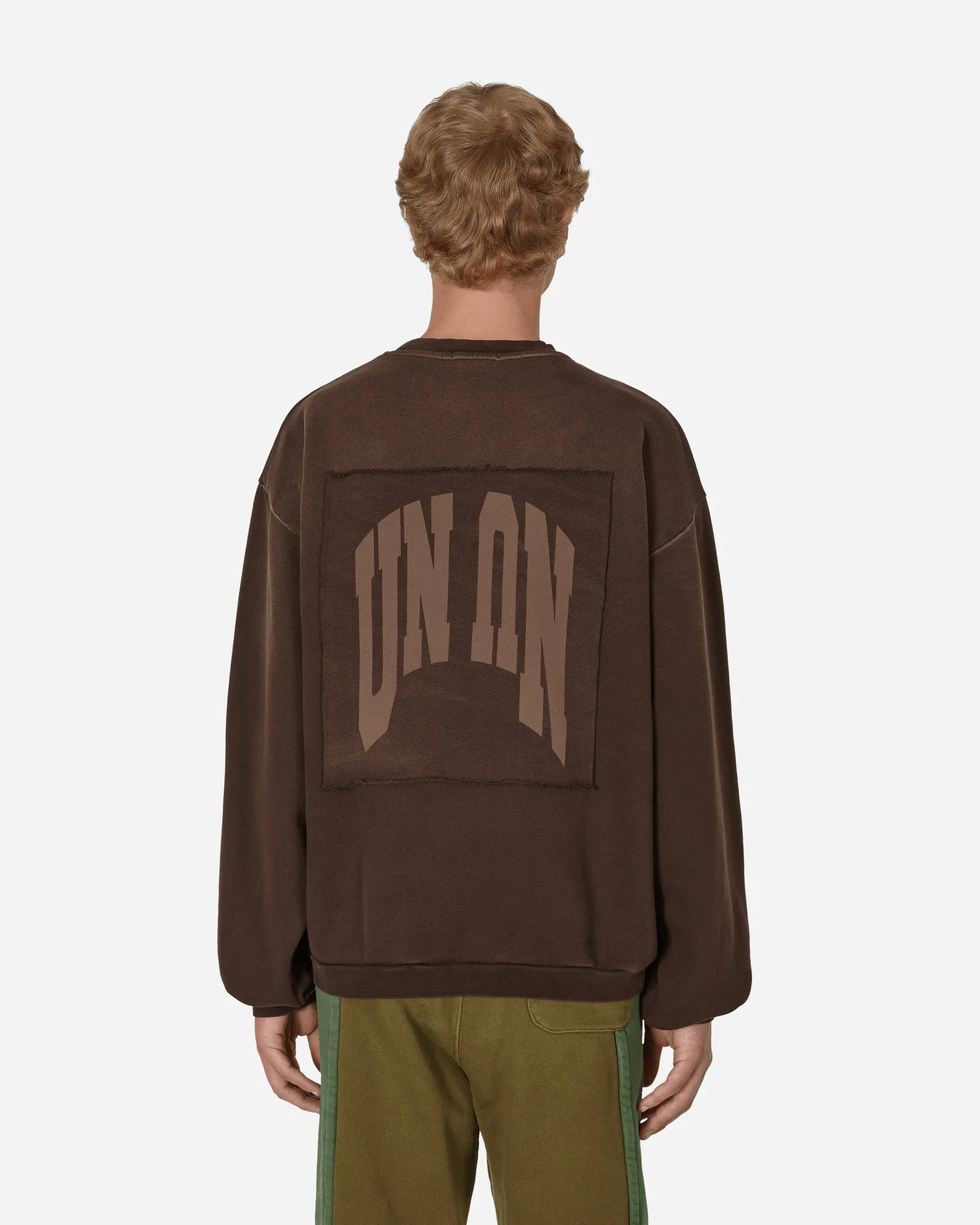 Boxy Crewneck Sweatshirt Brown