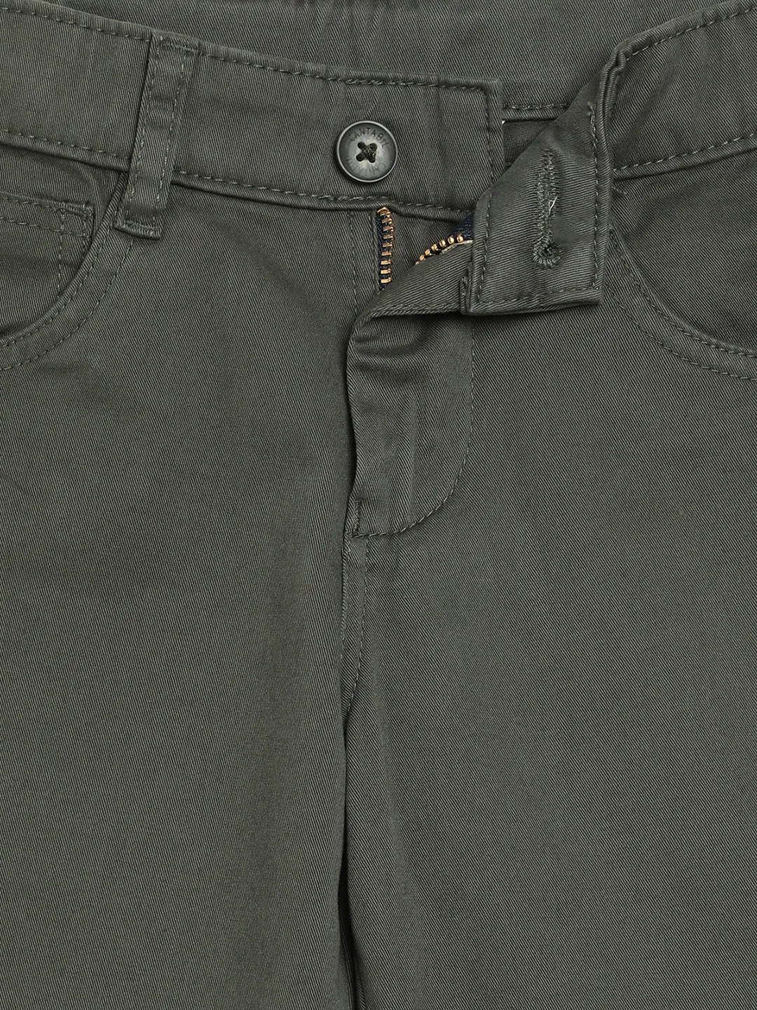 Boys Casual Olive Green Pants