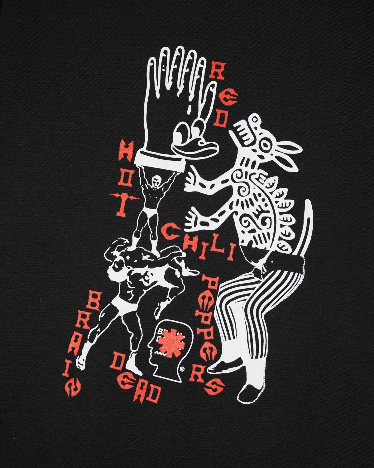 Brain Dead x Red Hot Chili Peppers Dog Dance T-Shirt - Black