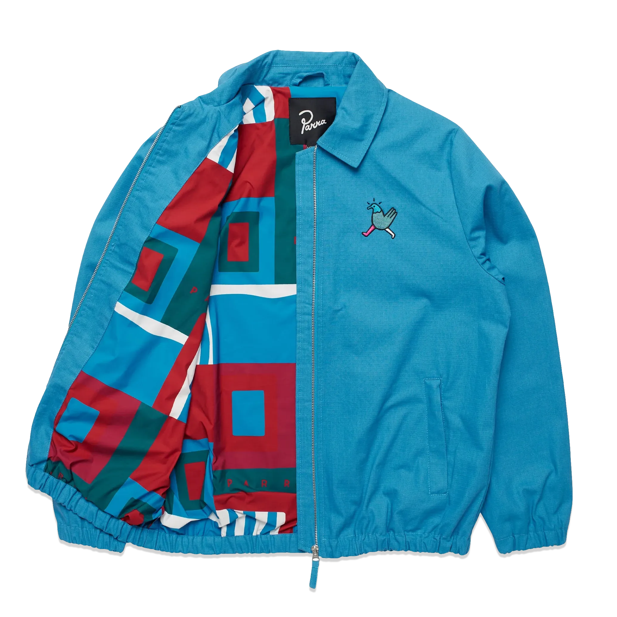 by Parra Annoyed Chicken Jacket 'Greek Blue'