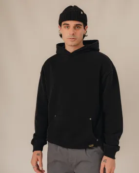 Carver Heavy Workwear Hoodie - Washed Black