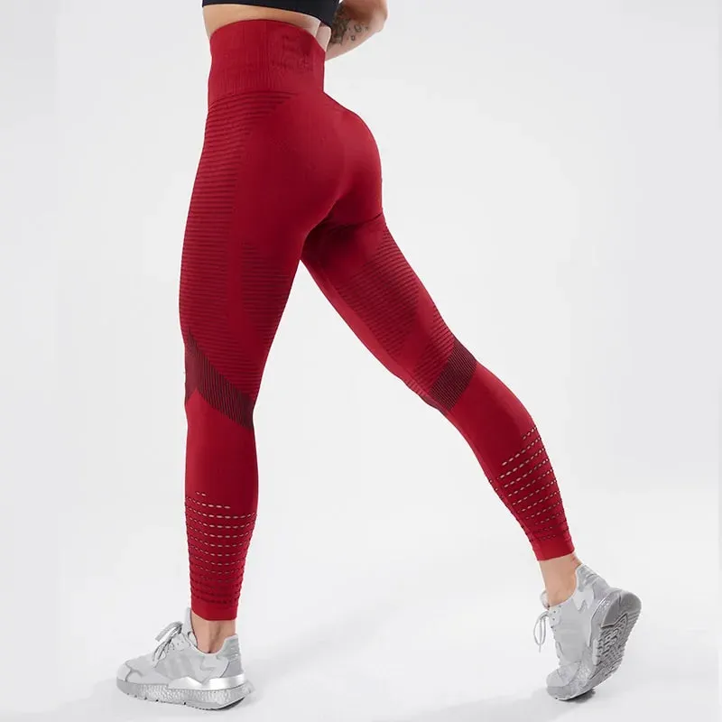 CHRLEISURE Seamless High Waist Push-Up Leggings: 2024 New Women's Fitness Leggings