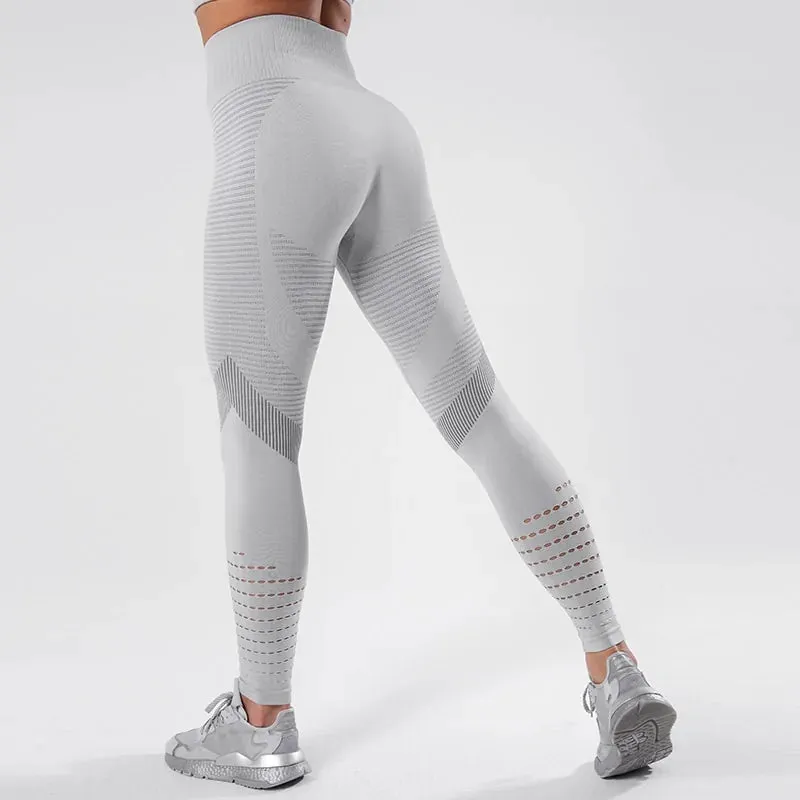 CHRLEISURE Seamless High Waist Push-Up Leggings: 2024 New Women's Fitness Leggings