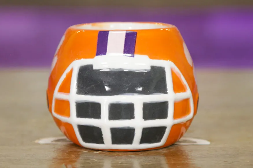 Clemson Tigers - Ceramic Helmet Caddy