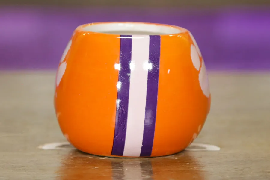 Clemson Tigers - Ceramic Helmet Caddy