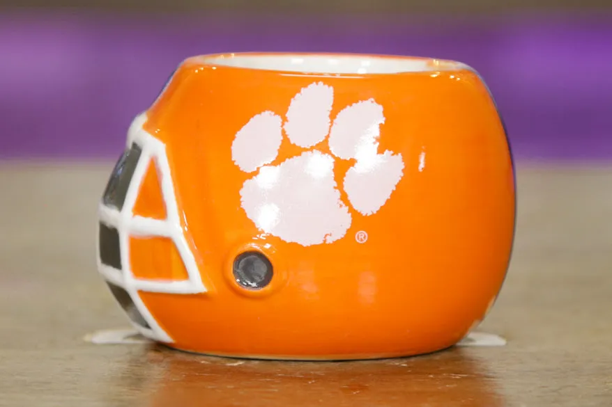 Clemson Tigers - Ceramic Helmet Caddy