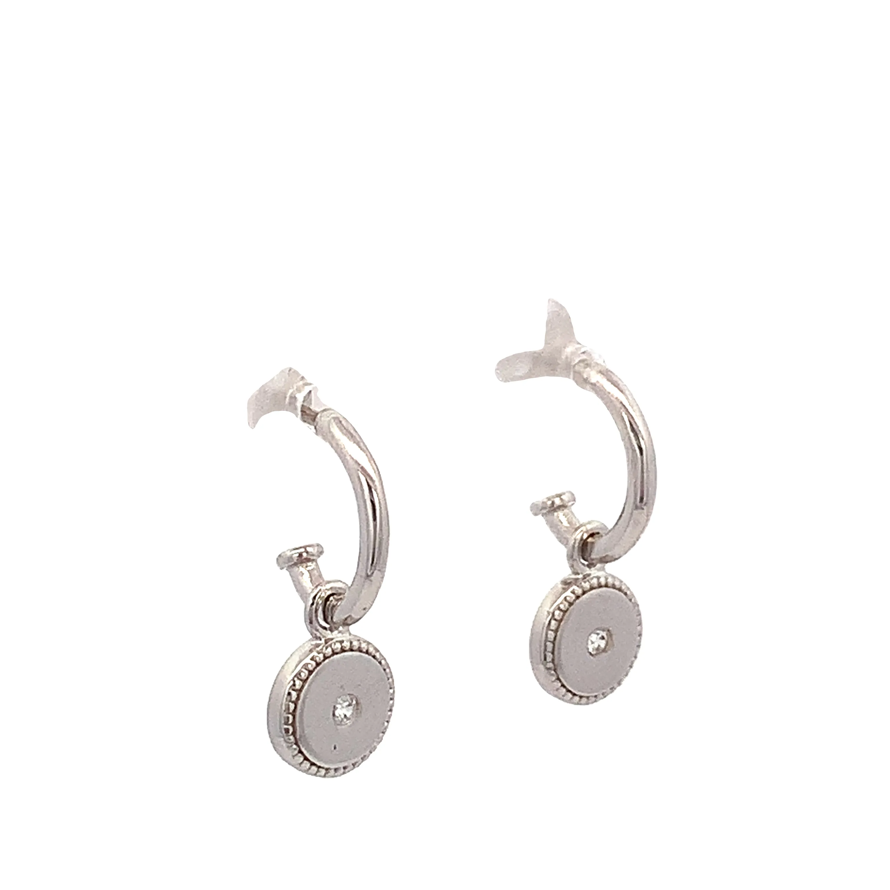 Cleo 925 Sterling Silver Stud Dangling Earrings