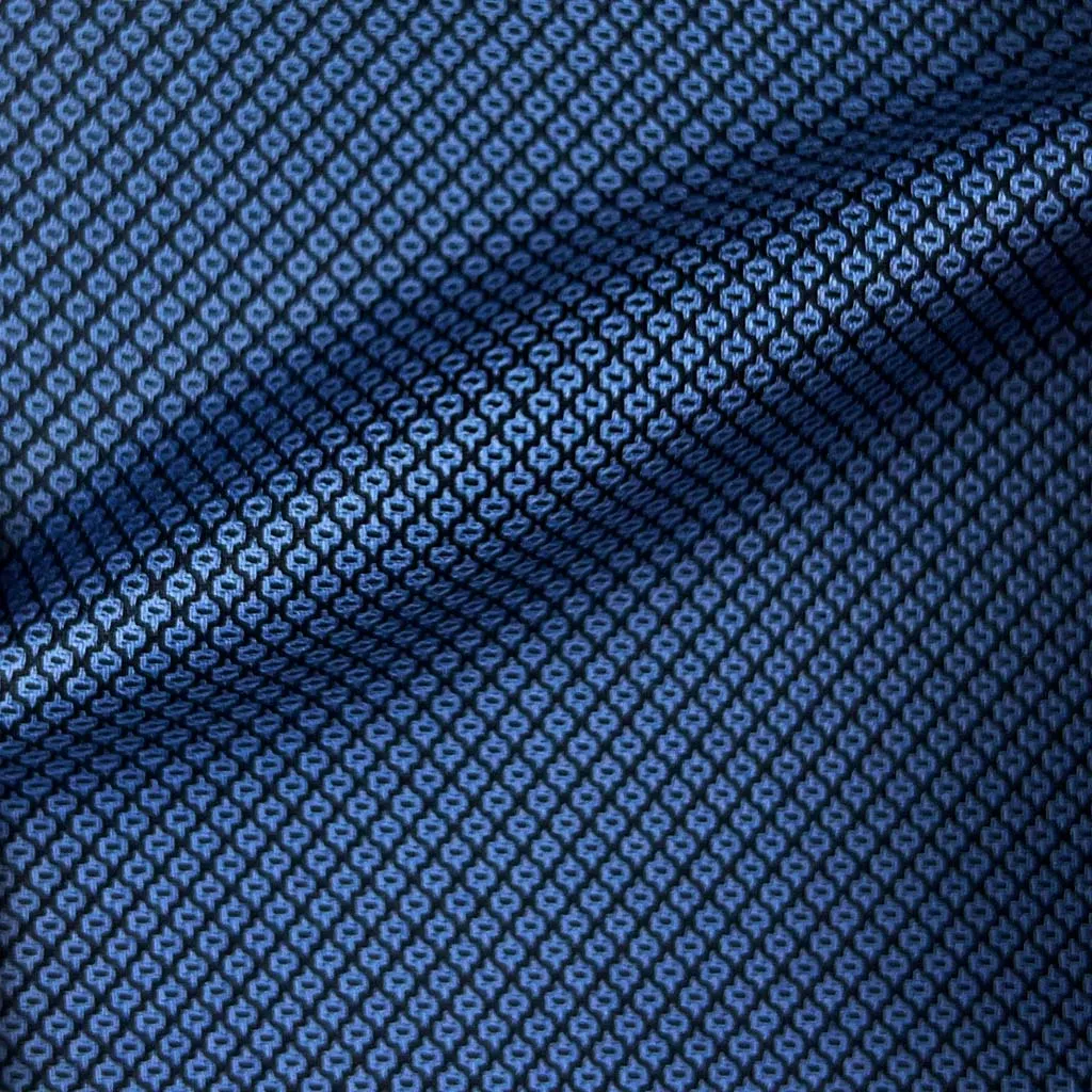 Cobalt Blue Jacquard Design