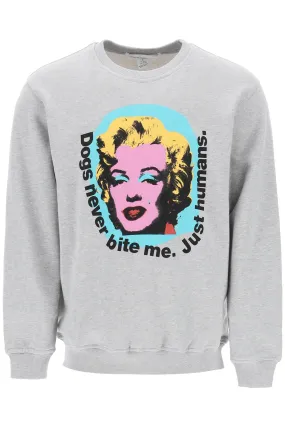 COMME DES GARCONS SHIRT marilyn monroe printed sweatshirt