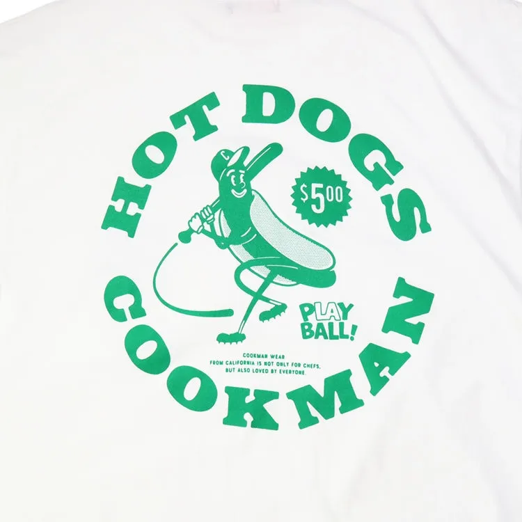 Cookman Tees - Hot Dog Hitter : White