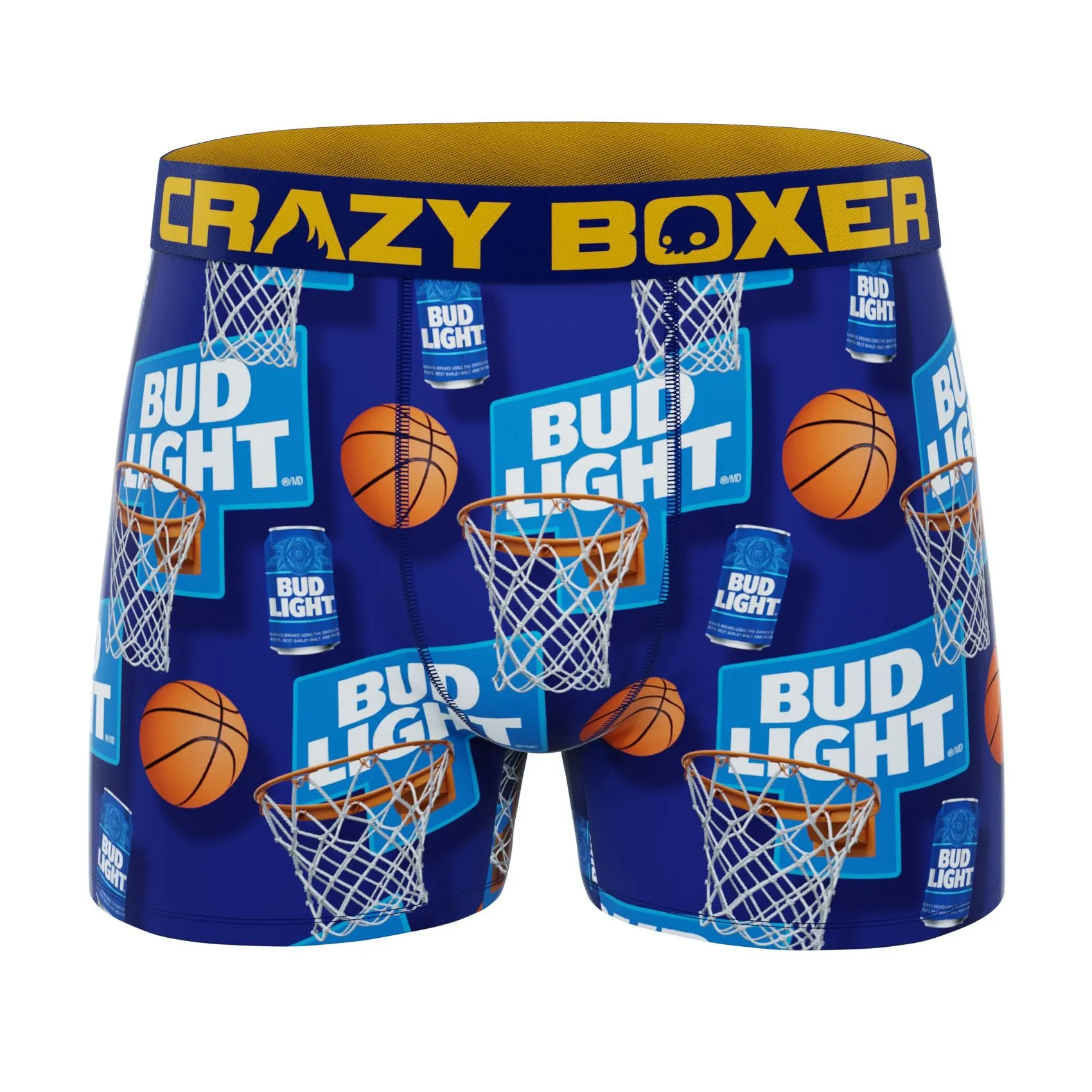 CRAZYBOXER Bud Light Sport Men's Boxer Briefs (2 Pack)