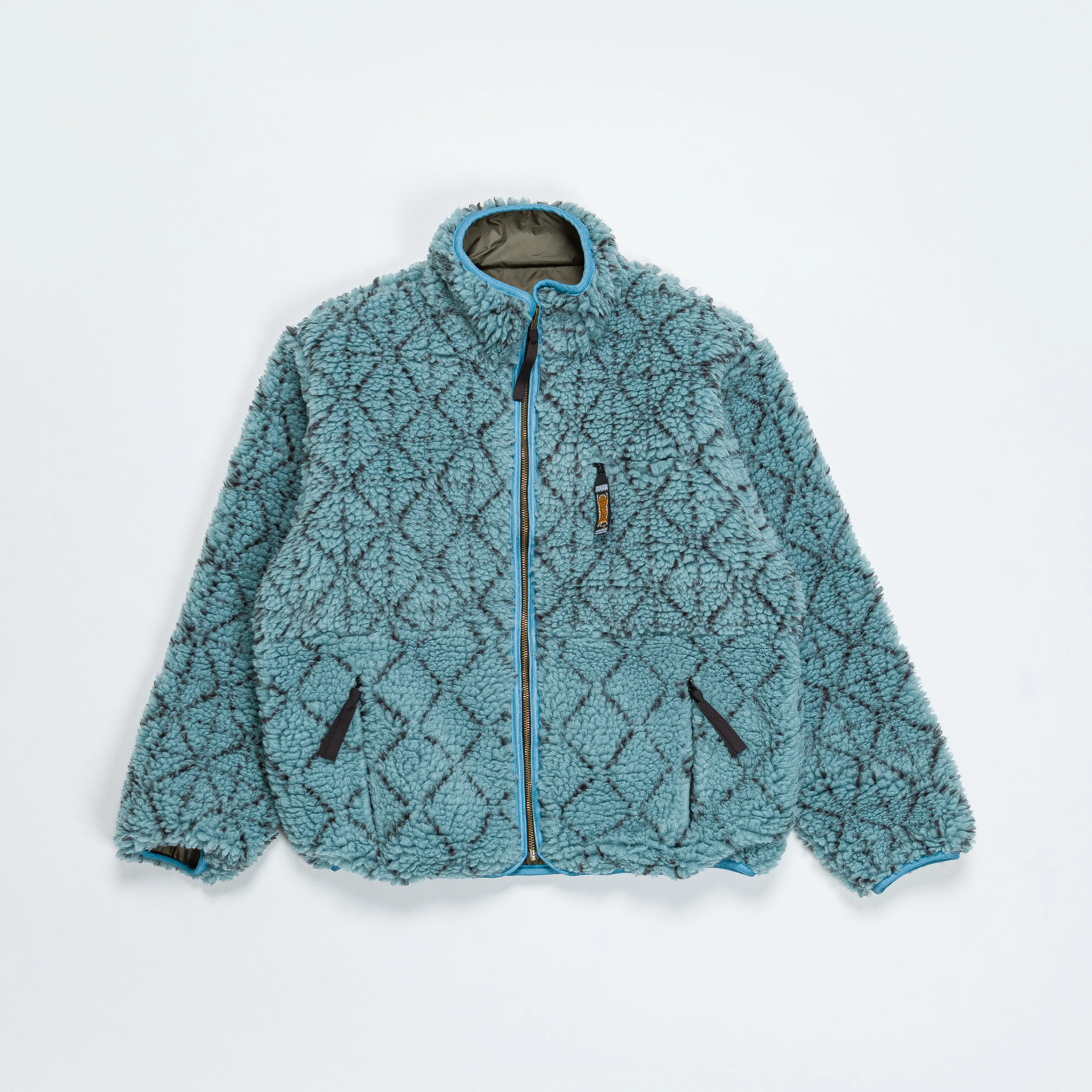 DO-GI SASHIKO BOA Fleece Reversible Blouson Blue