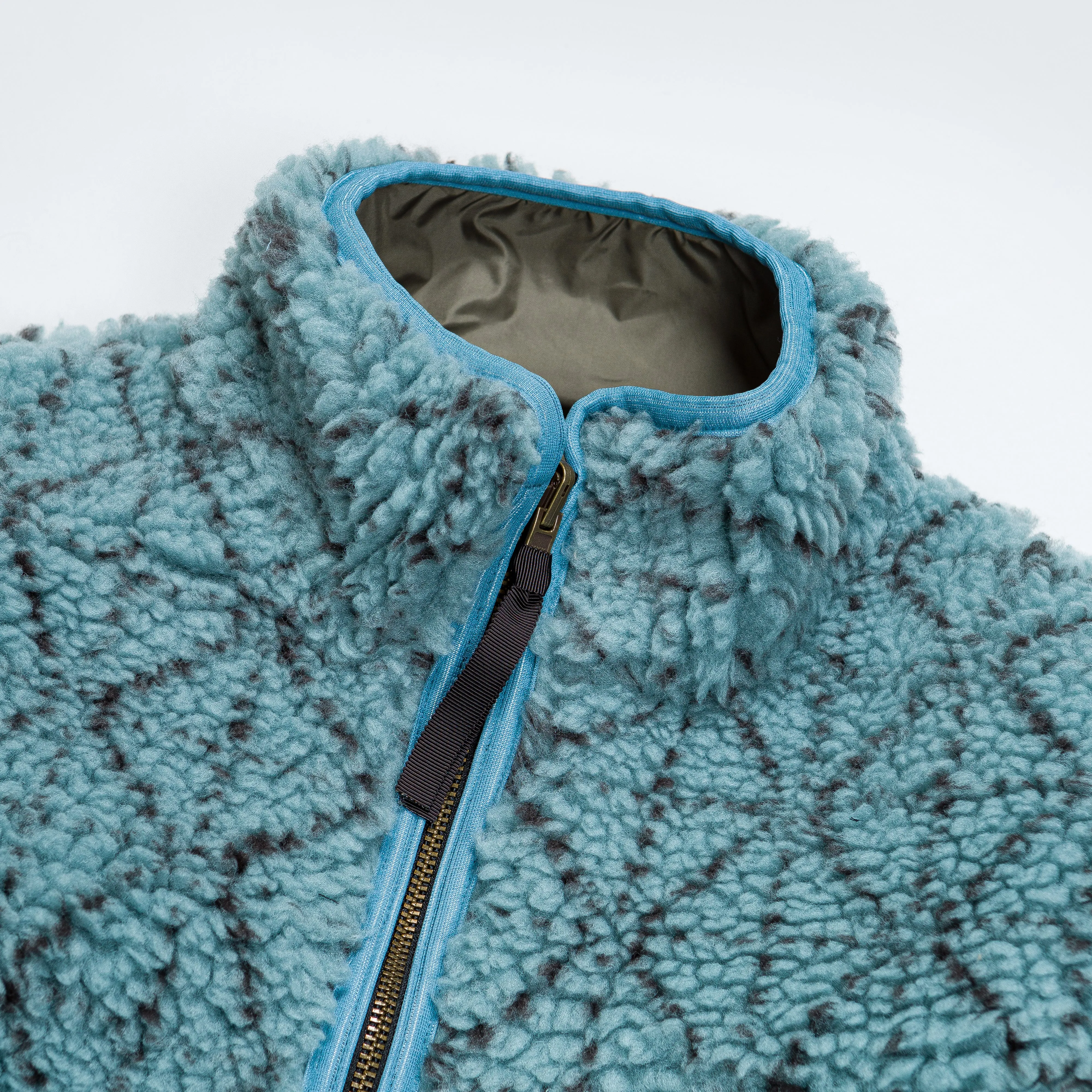 DO-GI SASHIKO BOA Fleece Reversible Blouson Blue