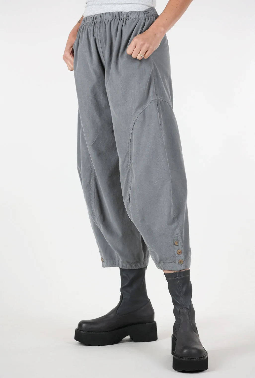 Doreen Lantern Pant, Gray Blue