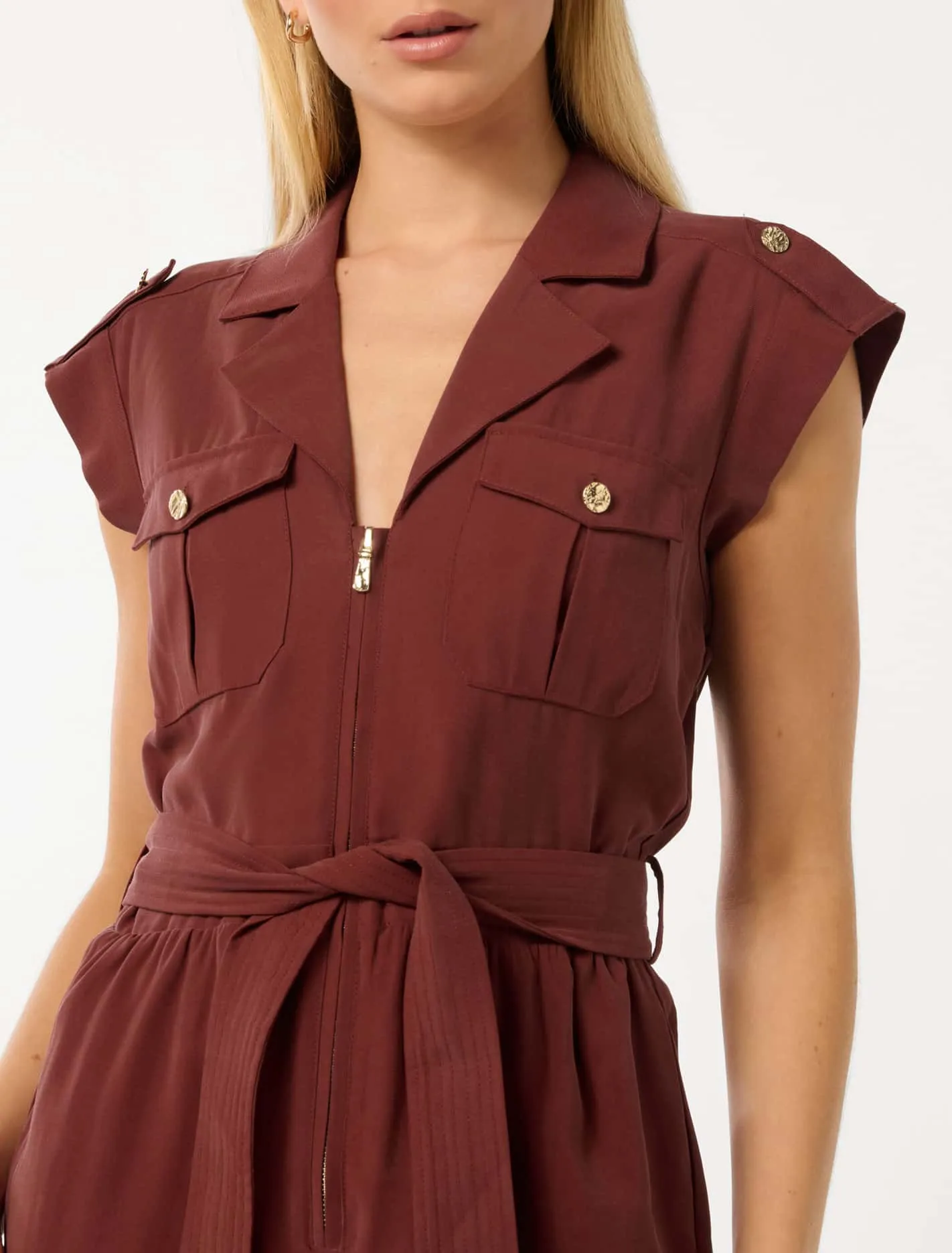 Elka Zip Detail Playsuit