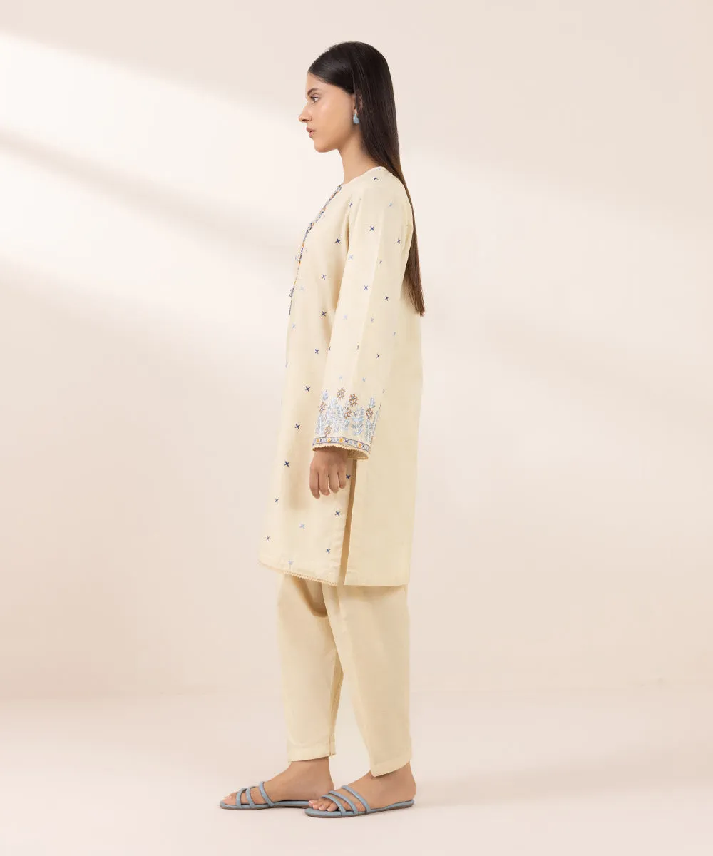 Embroidered Cotton Jacquard Shirt