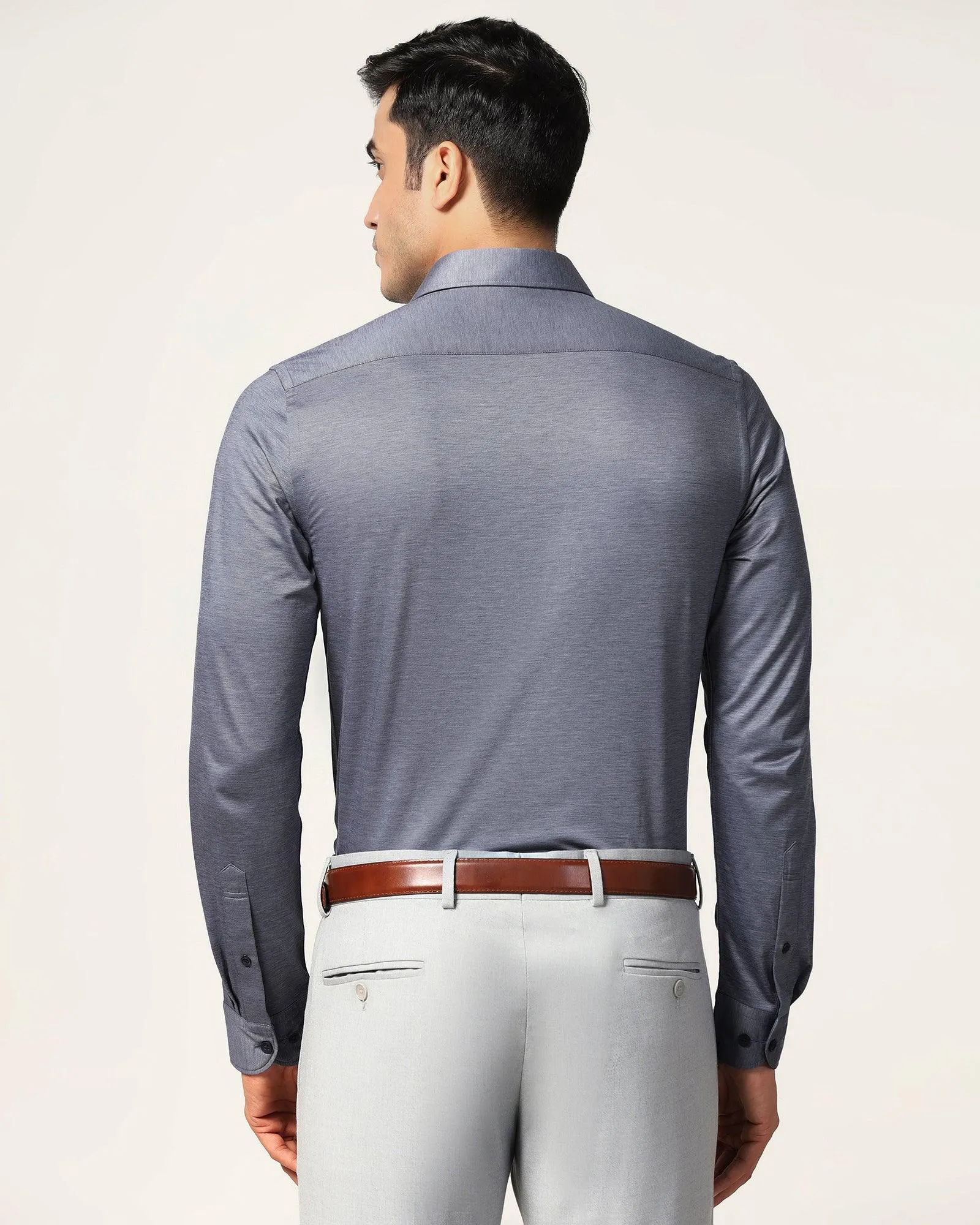 Formal Grey Solid Shirt - Boone