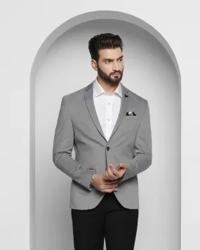 Formal Grey Textured Blazer - Magnus