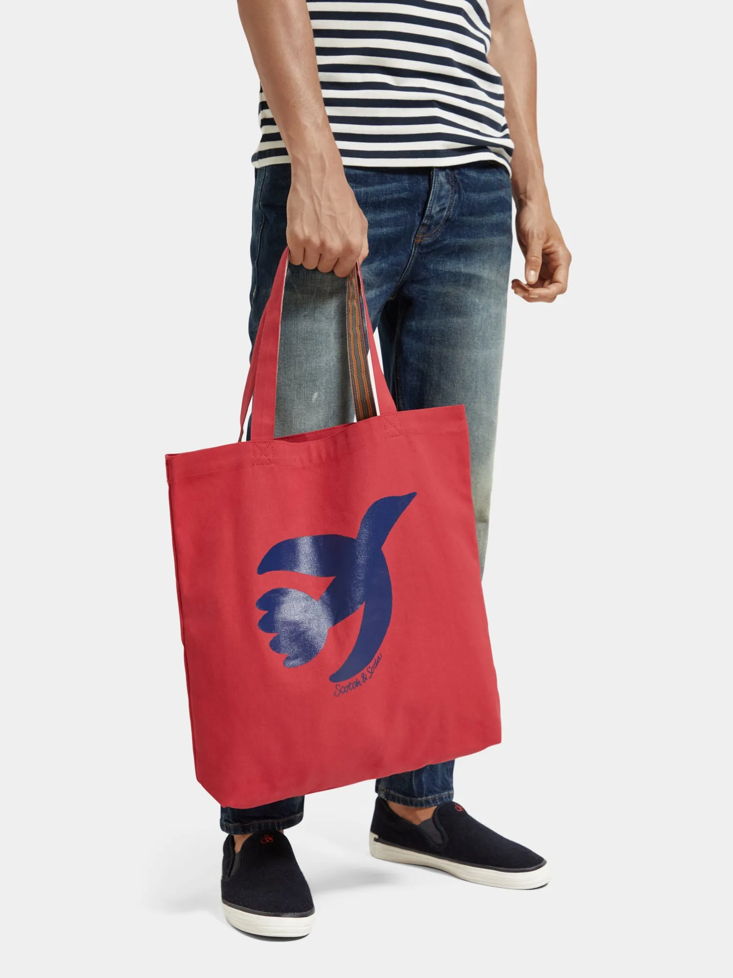 Free spirit peace bird canvas tote bag