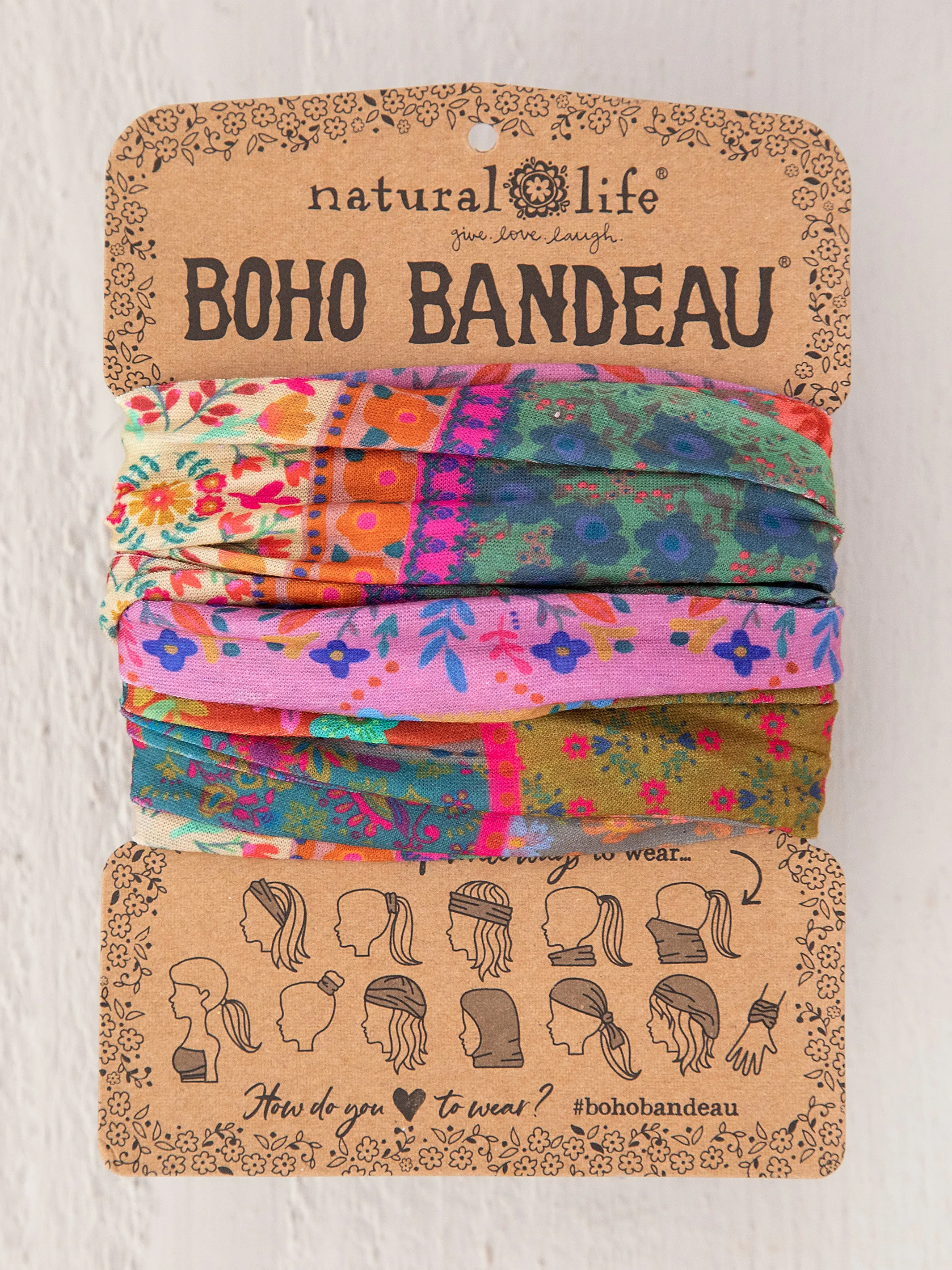 Full Boho Bandeau® Headband - Multi Patchwork