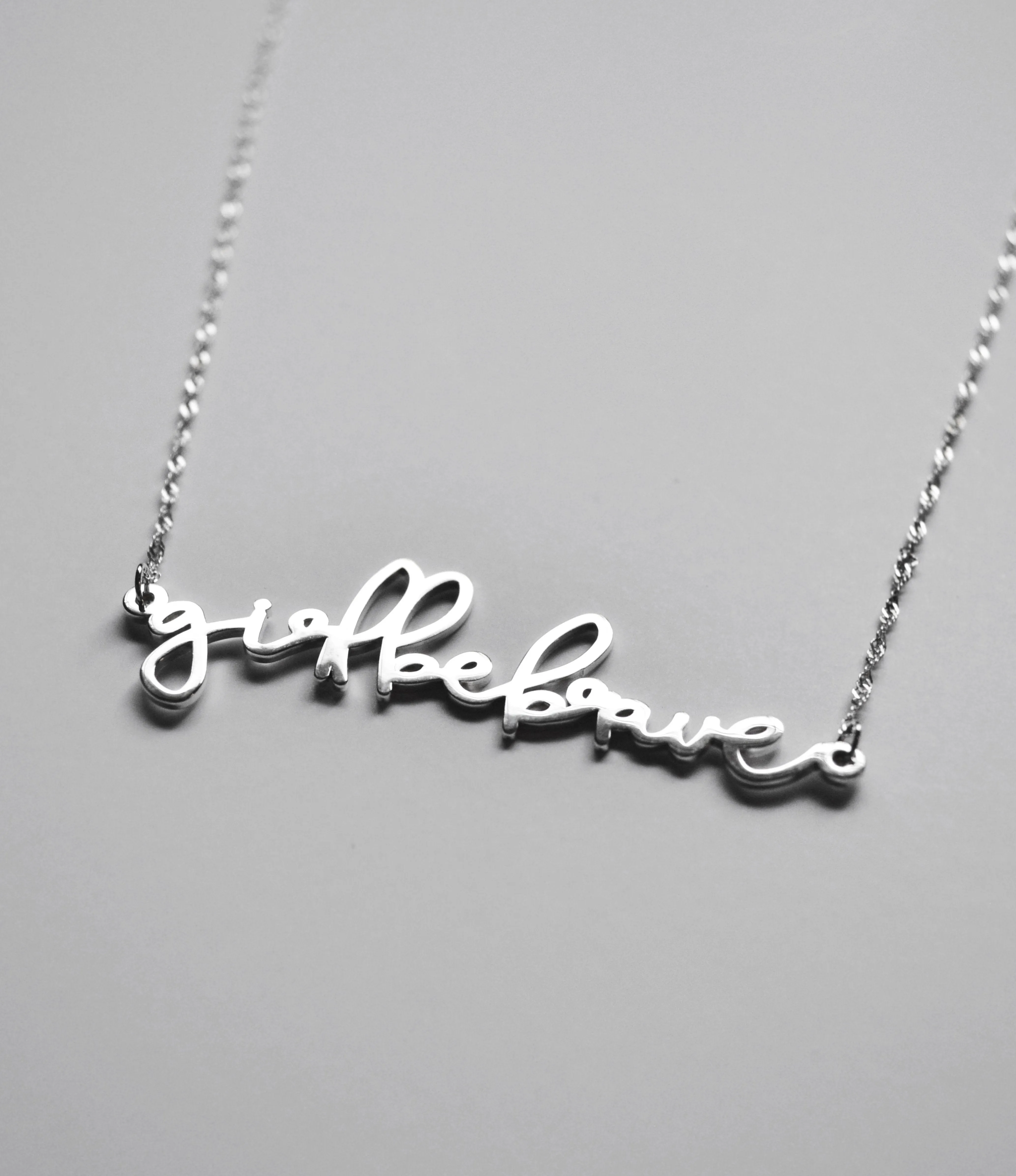 Girl Be Brave Necklace