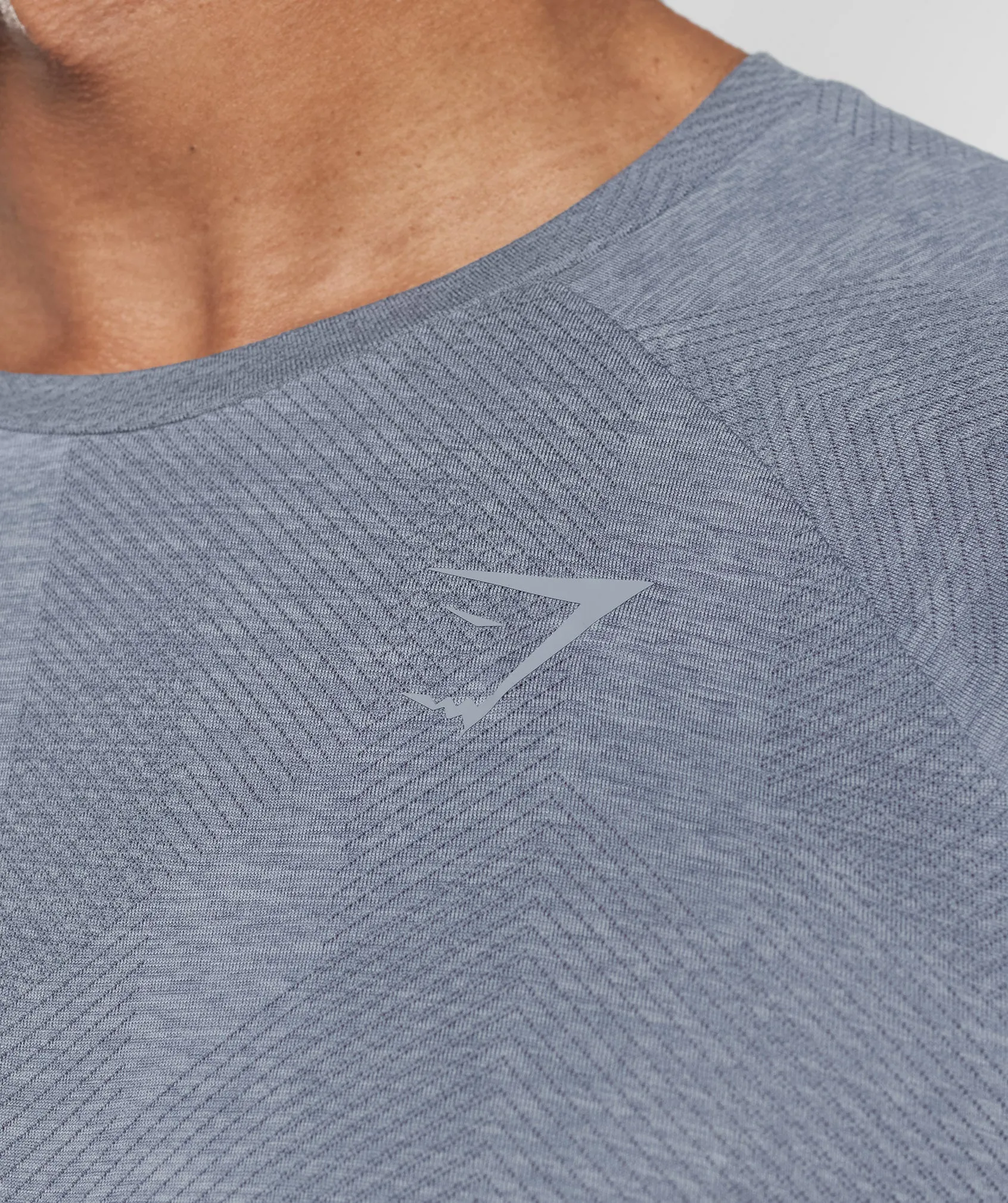 Gymshark Apex T-Shirt - Evening Blue/Drift Grey