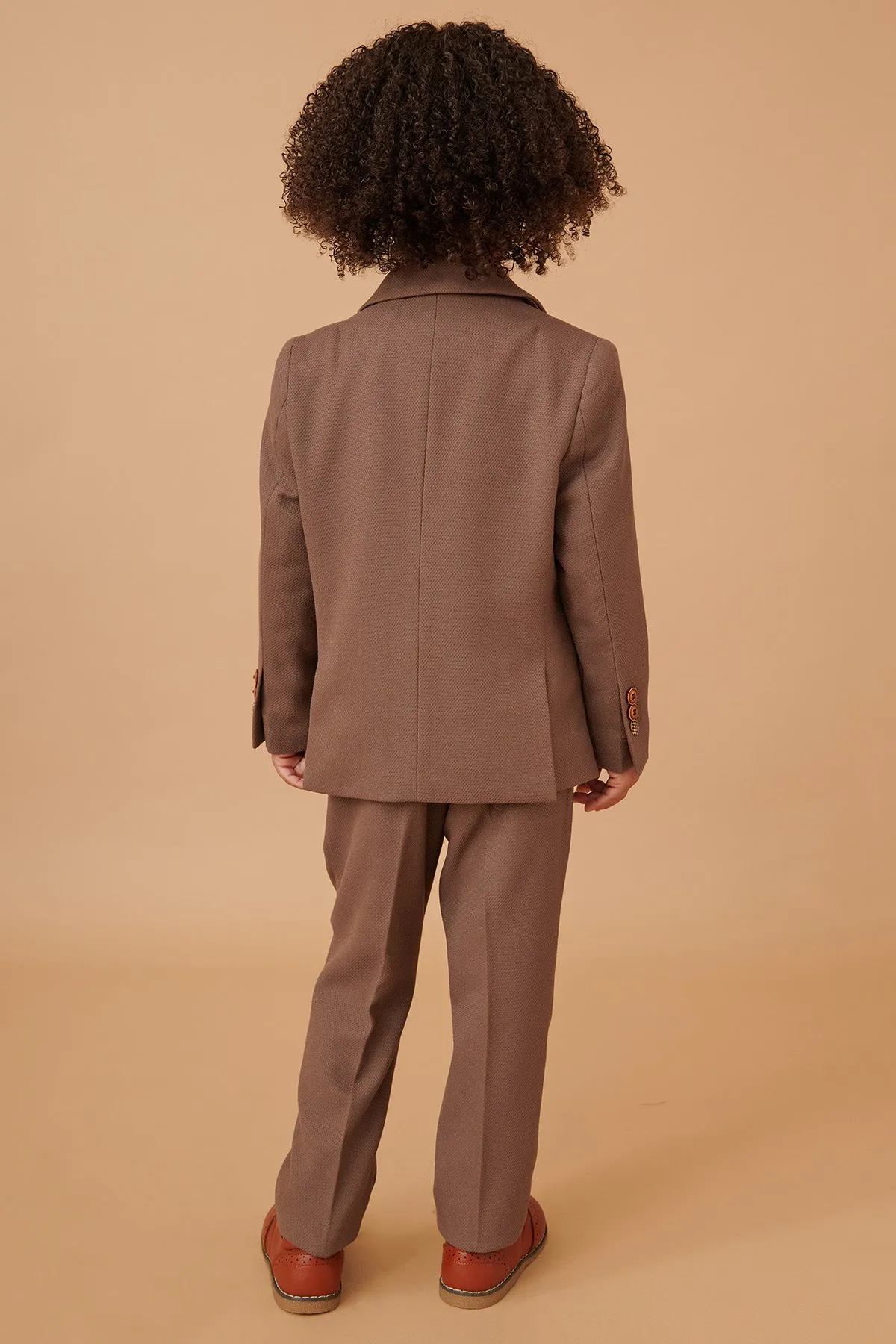 HM5 - Children's Tan Tailored Three Piece Suit