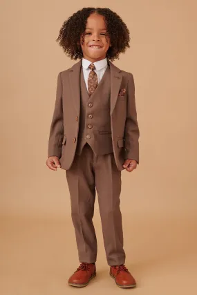 HM5 - Children's Tan Tailored Three Piece Suit