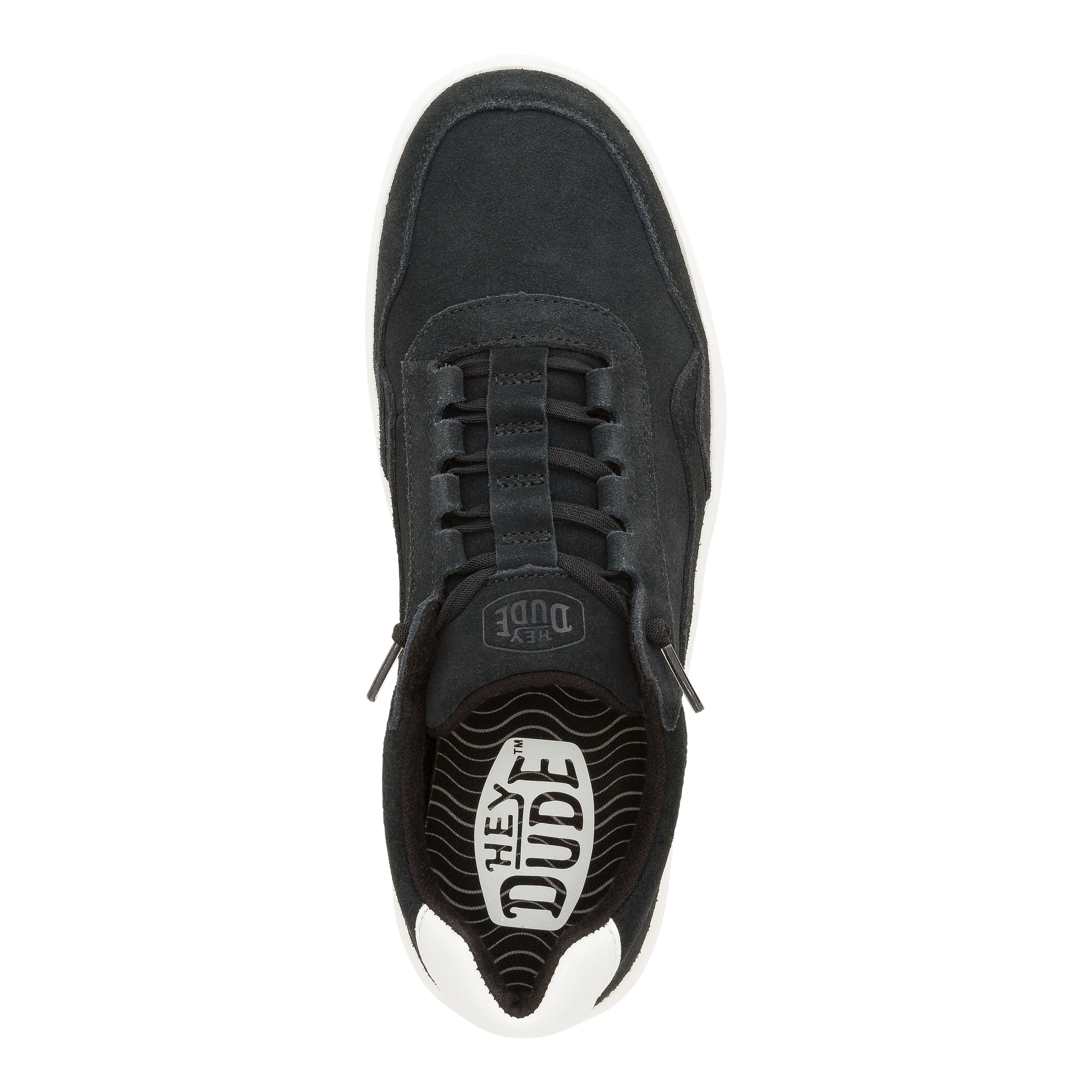 Hudson Suede Vintage Varsity - Black/White