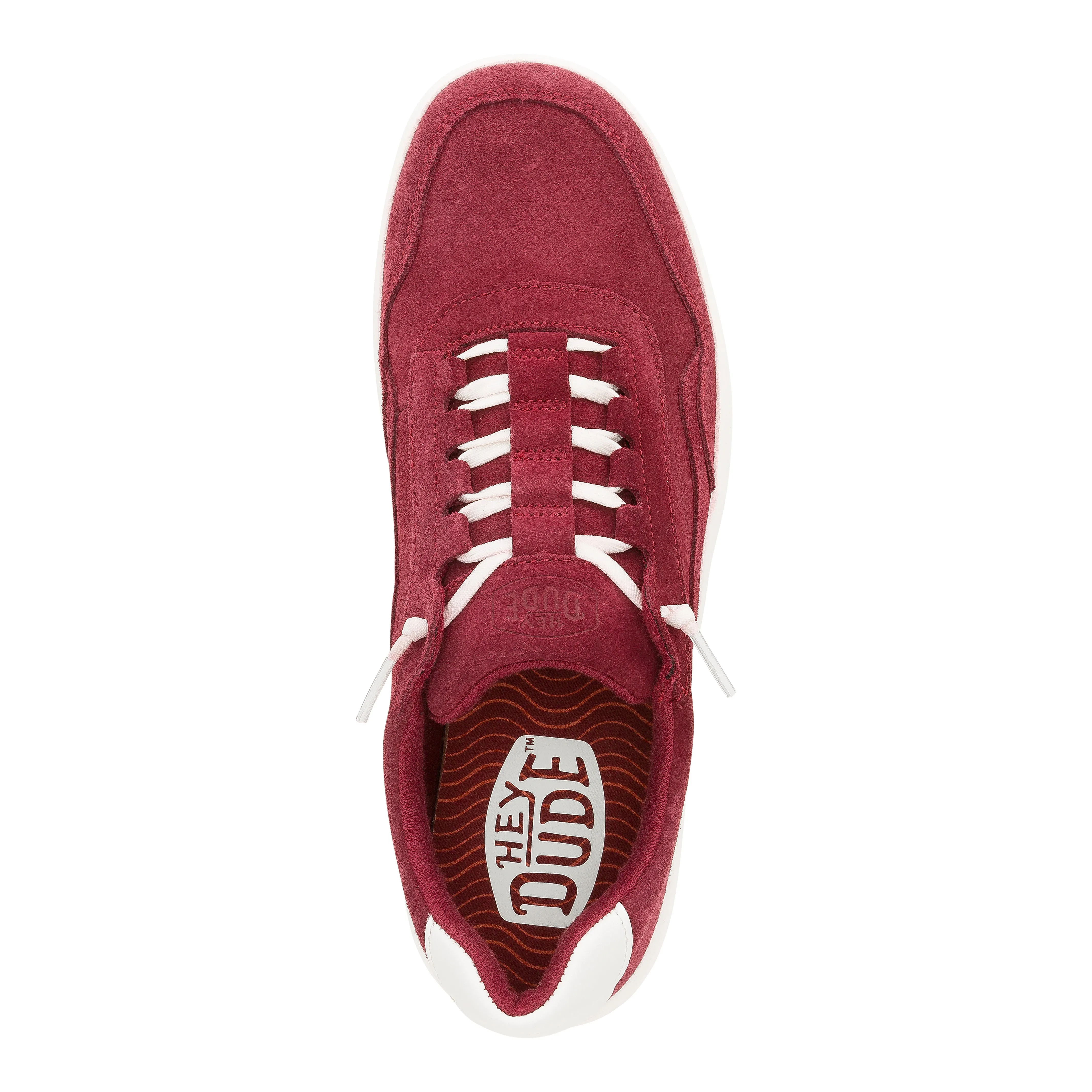 Hudson Suede Vintage Varsity - Crimson